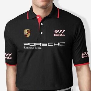 Porsche Driver’s selection Polo Shirt XXL Black and Red.